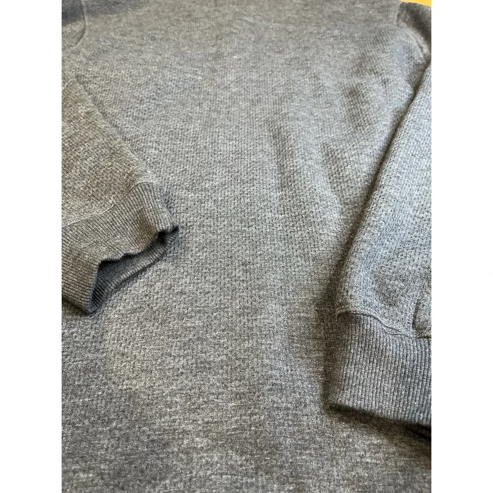 Coleman‎ Mens X-LARGE Gray Sherpa Lined Waffle Henley Shirt Chest Pocket NWT $70